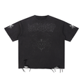 Snow Washed Raw-Hem T-Shirt