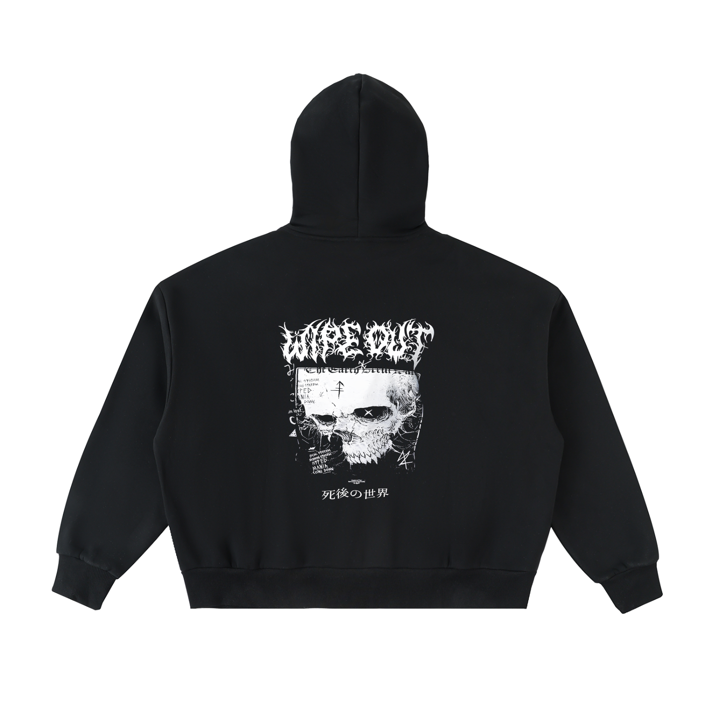 Fleeced Full-Zip Boxy Hoodie